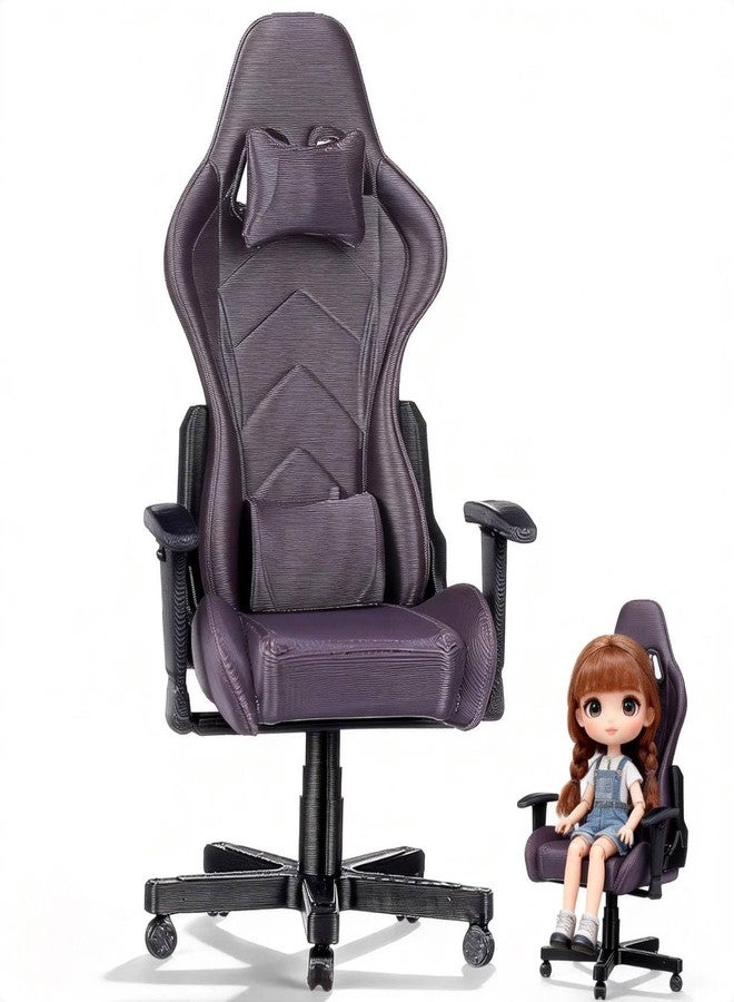 VOSAREA Miniature Gaming Chair Model Dollhouse Tiny Furniture Doll House Miniature Computer Chair for Office Decor Collector Gamer - Image 1